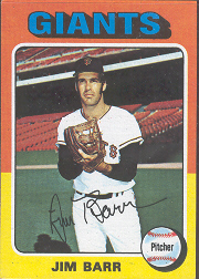 1975 Topps Baseball Cards      107     Jim Barr
